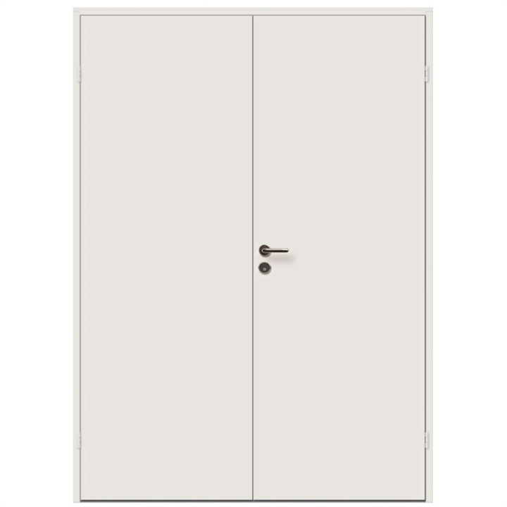 Glat Kompakt/Massiv dobbeltdør - Safco Doors